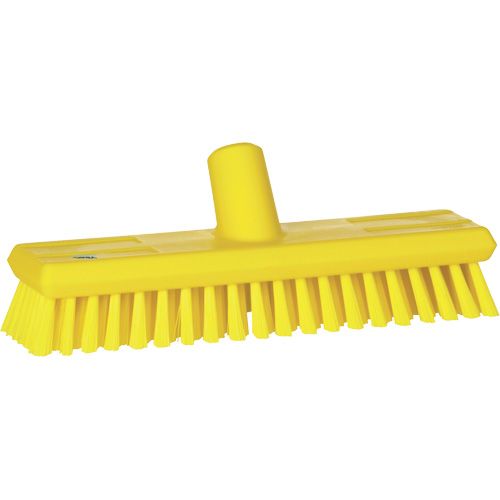Brosse &agrave; circulation d'eau, Soies Moyen, Longueur de 11", Jaune Duraquip Inc