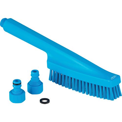 Waterfed Hand Brush, Stiff Bristles, 13" Long, Blue Duraquip Inc