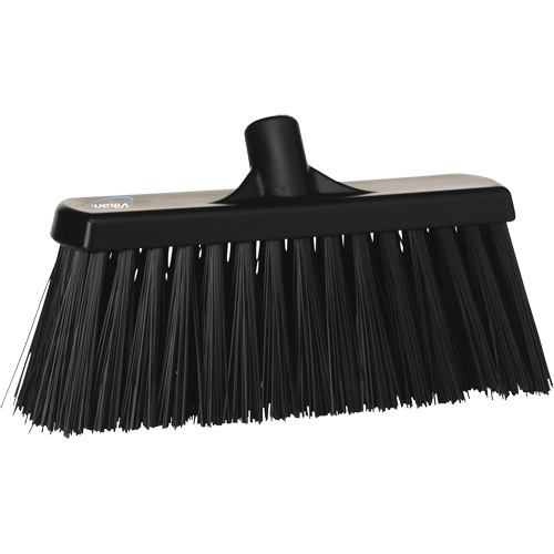 Balai-brosse robuste, Crins Ferme, 13", Polyester, Noir Duraquip Inc