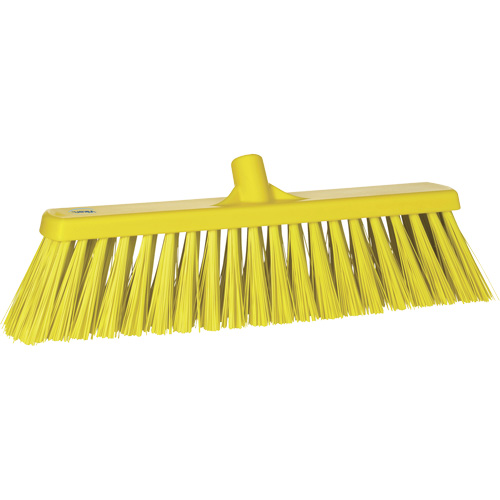 Balai-brosse robuste, Crins Ferme, 20", Polyester, Jaune Duraquip Inc