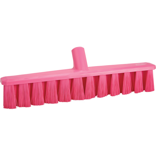 UST Push Broom, Medium Bristles, 15-1/4", Polyester, Pink Duraquip Inc