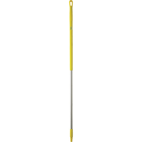 Handle, Broom/Brush/Pad Holder/Scraper/Squeegee, Yellow, Ergonomic, 59" L Duraquip Inc