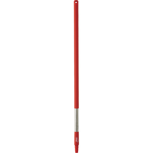 Handle, Broom/Brush/Pad Holder/Scraper/Squeegee, Red, Standard, 40" L Duraquip Inc