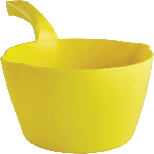 Pelle &agrave; main ronde, Plastique, Jaune, 64 oz Duraquip Inc
