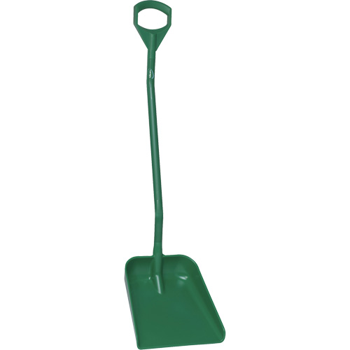 Pelle ergonomique &agrave; grande lame, Longueur de 51", Plastique, Vert Duraquip Inc