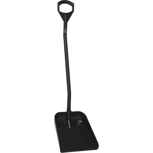 Pelle ergonomique &agrave; grande lame, Longueur de 51", Plastique, Noir Duraquip Inc