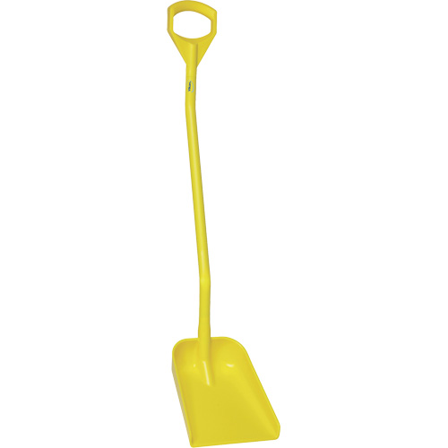 Ergonomic Small Blade Shovel, 50" Length, Plastic, Yellow Duraquip Inc