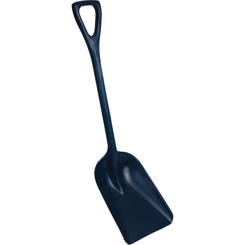 Pelle monobloc perceptible par d&eacute;tecteur de m&eacute;tal, Lame 10" x 14", Longueur de 37-1/2", Plastique, Bleu Duraquip Inc