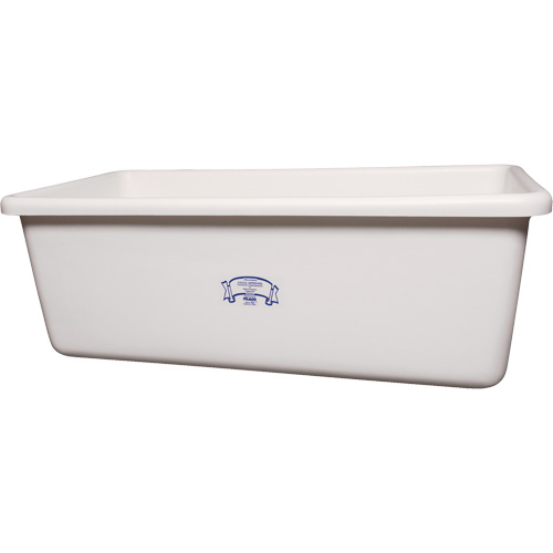 Transport Storage Tub, Plastic, White Duraquip Inc