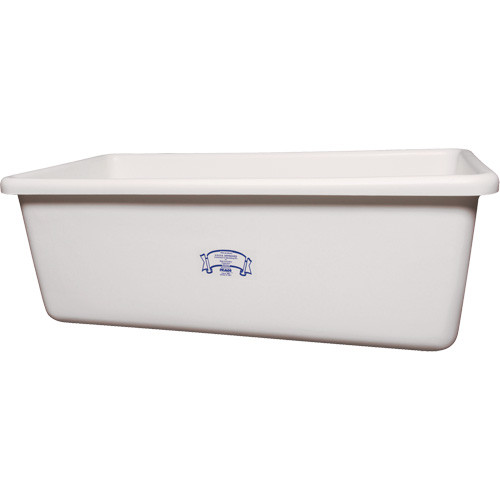 Transport Storage Tub, Plastic, White Duraquip Inc