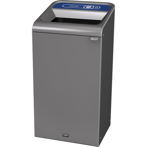 Configure Paper Waste Container, Bulk/Curbside/Deskside, Steel, 23 US gal. Duraquip Inc