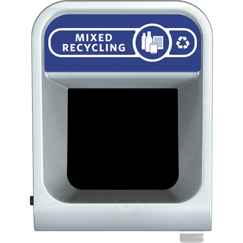Configure Mixed Recycling Waste Container, Bulk/Curbside/Deskside, Steel, 33 US gal. Duraquip Inc