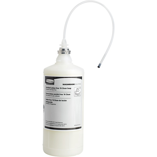 Recharge de savon liquide sans parfum et sans colorant OneShot, Cr&egrave;me, 800 ml, Sans parfum Duraquip Inc