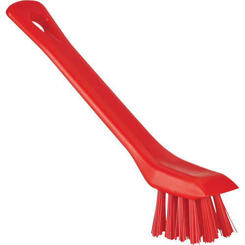 Brush with Scraping Edge, Stiff Bristles, 6" Long, Red Duraquip Inc