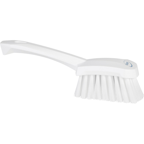 Short-Handled Washing Brush, Soft Bristles, 10-1/2" Long, White Duraquip Inc