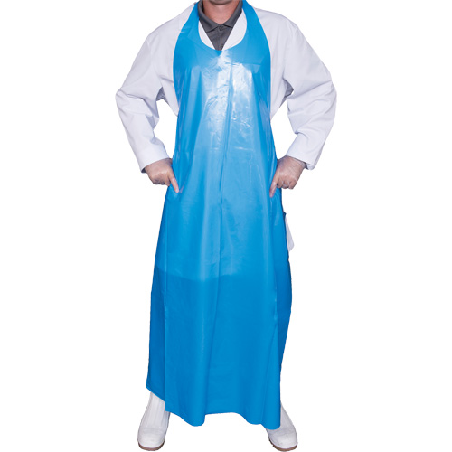 Top Dog 8 Mil. Apron, Polyurethane, 45" L x Blue Duraquip Inc