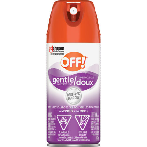 Off!&reg; Gentle Insect Repellent, DEET Free, Aerosol, 142 g Duraquip Inc