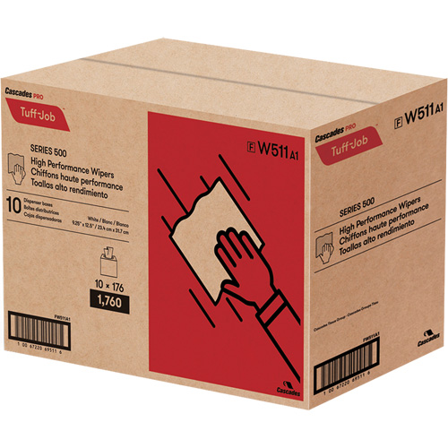 Essuie-tout Spunlace haute performance Pro Tuff-Job, Tout usage, 12-1/2" lo x 9-1/4" la Duraquip Inc