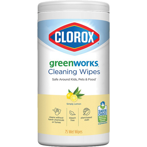 GreenWorks Cleaning Wipes, 75 Wipes Duraquip Inc