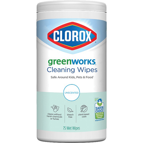 GreenWorks Cleaning Wipes, 75 Wipes Duraquip Inc