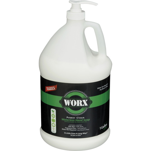 Savon pour les mains sans eau Power Clean, Liquide, 3,78 L, Sans parfum Duraquip Inc