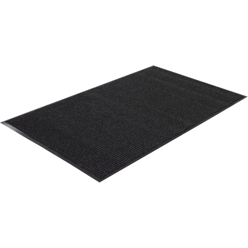 Tapis &agrave; nervures doubles, Essuie-pieds/grattoir, 2' x 3' x 1/4", Charbon Duraquip Inc