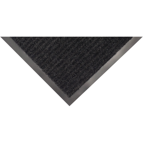 Tapis &agrave; nervures doubles, Essuie-pieds/grattoir, 2' x 3' x 1/4", Charbon Duraquip Inc