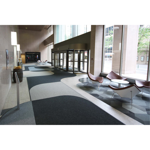 Tapis dentr&eacute;e Supreme Knob, Essuie-pieds/grattoir, 13-5/12' x 75-1/2' x 7/16", Charbon Duraquip Inc