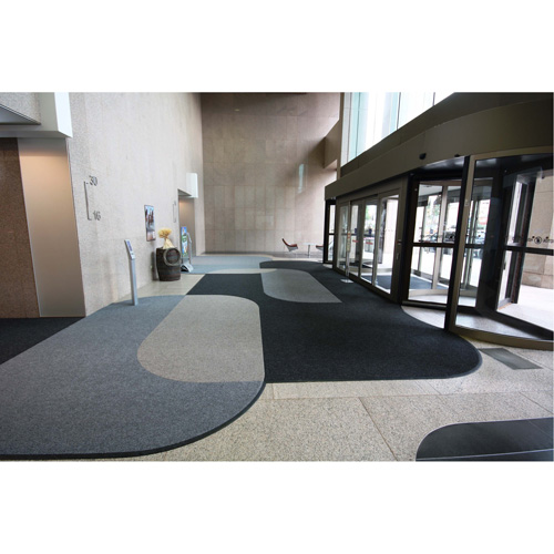 Tapis dentr&eacute;e Supreme Knob, Essuie-pieds/grattoir, 13-5/12' x 75-1/2' x 7/16", Charbon Duraquip Inc
