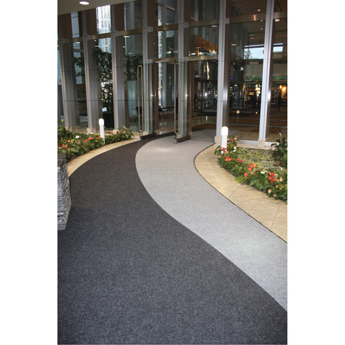 Tapis dentr&eacute;e Supreme Knob, Essuie-pieds/grattoir, 13-5/12' x 75-1/2' x 7/16", Charbon Duraquip Inc