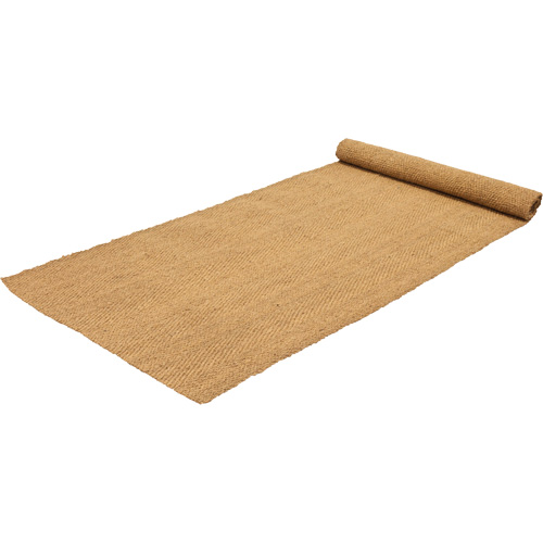 Tapis de coco int&eacute;rieur/ext&eacute;rieur, Fibre naturelle, Essuie-pieds/grattoir Type, Motif Tiss&eacute;, 6' x 150', Naturel Duraquip Inc