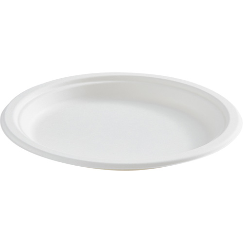 Assiette ronde en fibre compostable Duraquip Inc
