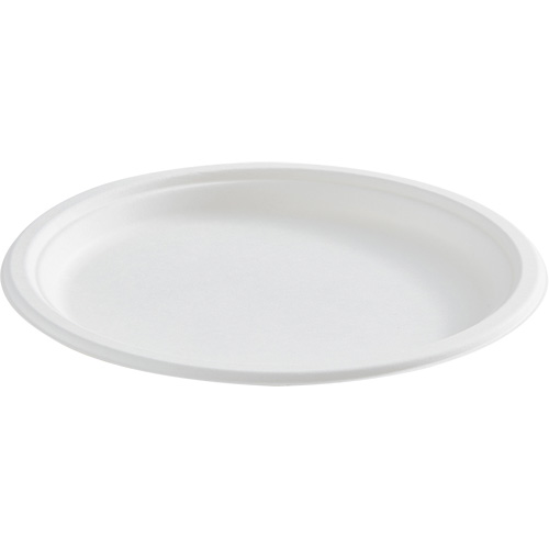 Assiette ronde en fibre compostable Duraquip Inc