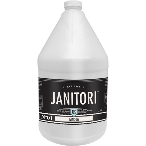 Janitori 01 Window Cleaner, 4 L, Jug Duraquip Inc