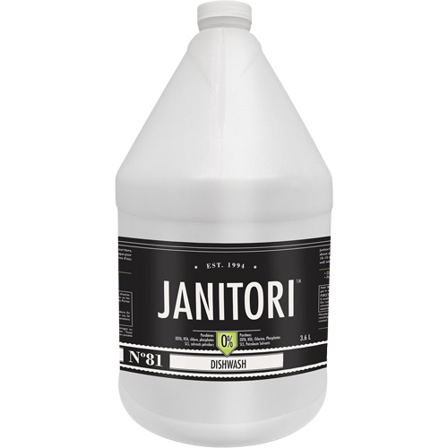 Janitori 81 Dishwash Cleaner, Liquid, 4 L Duraquip Inc