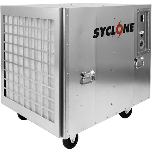 Machine &agrave; air n&eacute;gatif et &eacute;purateur dair Syclone 1950 pi. cu/min, 2 Vitesses Duraquip Inc