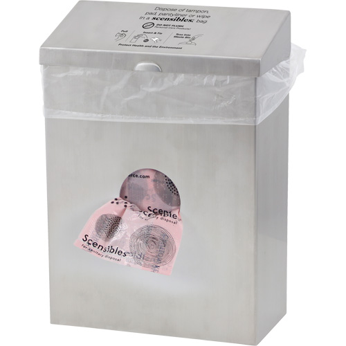 Contenant &agrave; d&eacute;chets & distributeur combin&eacute; Scensibles Duraquip Inc