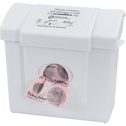 Contenant &agrave; d&eacute;chets & distributeur combin&eacute; Scensibles Duraquip Inc