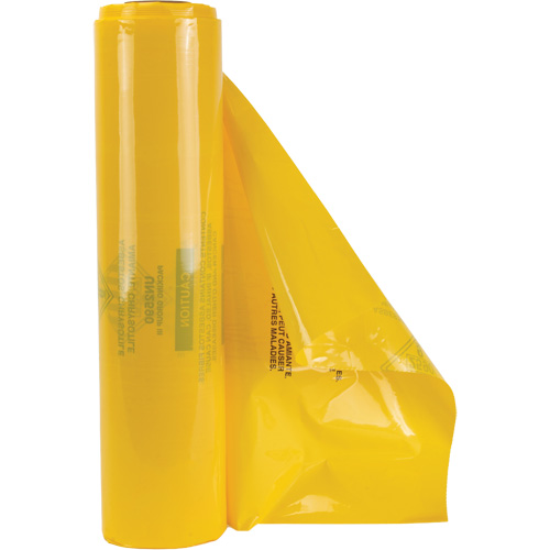 Doublures pour d&eacute;chets dangereux, Amiante, 40" lo x 35" la, 3 mils Duraquip Inc