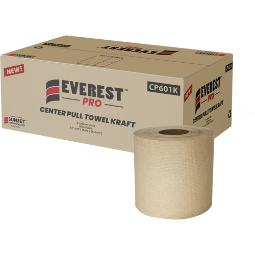 Kraft Paper Towels, 1 Ply, Centre Pull Duraquip Inc
