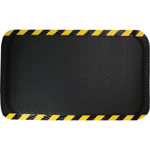 Hog Heaven Mat, Diamond, 3' x 5' x 5/8", Black/Yellow, Nitrile Duraquip Inc