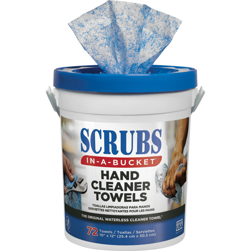 Hand Cleaner Towels, 72 Wipes, 12" x 10" Duraquip Inc