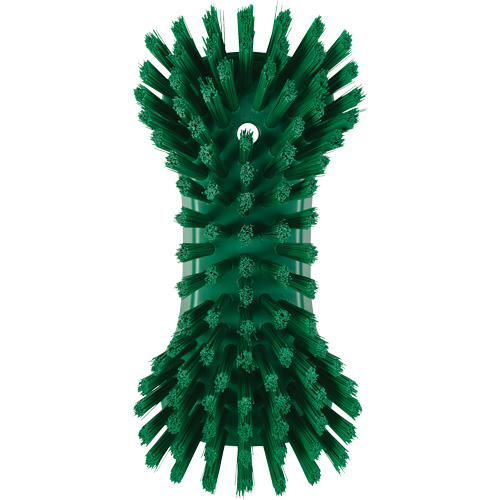 Brosse &agrave; main, Soies Tr&egrave;s ferme, Longueur de 9-1/10", Vert Duraquip Inc