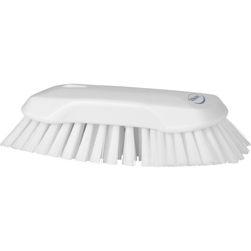 Hand Brush, Extra Stiff Bristles, 9-1/10" Long, White Duraquip Inc
