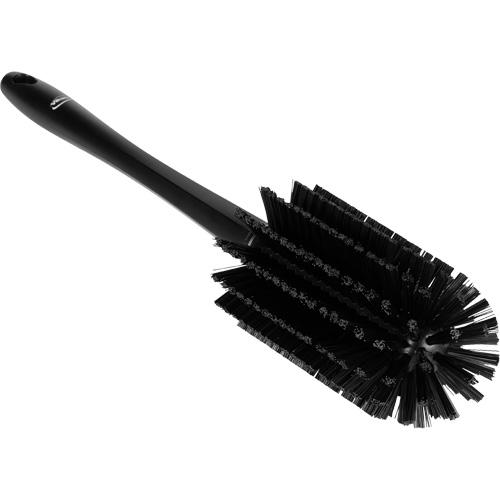 Medium Brush with Handle, Stiff Bristles, 17" Long, Black Duraquip Inc