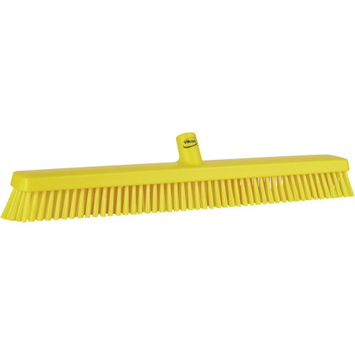 Balai-brosse robuste, Crins Fin/Ferme, 24", Jaune Duraquip Inc