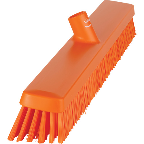 Balai-brosse robuste, Crins Fin/Ferme, 24", Orange Duraquip Inc