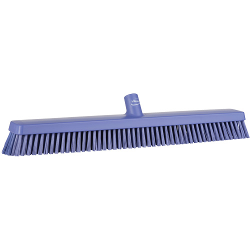 Balai-brosse robuste, Crins Fin/Ferme, 24", Mauve Duraquip Inc