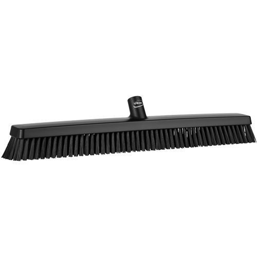 Balai-brosse robuste, Crins Fin/Ferme, 24", Noir Duraquip Inc
