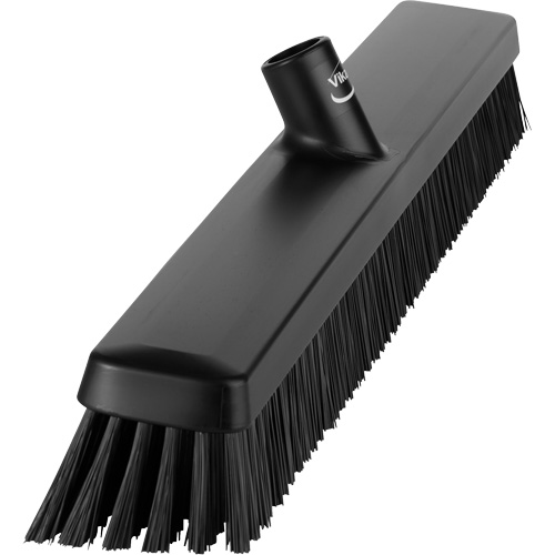 Balai-brosse robuste, Crins Fin/Ferme, 24", Noir Duraquip Inc